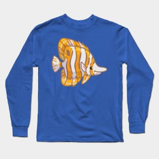 Copperband Butterflyfish Long Sleeve T-Shirt